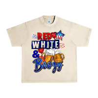 Sandshell Red white and boozy 4th of july Urban Heavy Tee - CowGirlArtShop