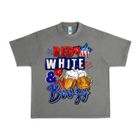 Tornado Red white and boozy 4th of july Urban Heavy Tee - CowGirlArtShop