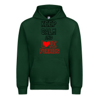 Forest Green Keep Calm And Love Furries Urban Hoodie - Bettercallsaul