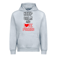 Heather Grey Keep Calm And Love Furries Urban Hoodie - Bettercallsaul