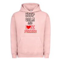 Pigment Salmon Keep Calm And Love Furries Urban Hoodie - Bettercallsaul