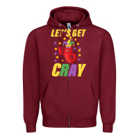 Burgundy Let's Get Cray Zipper Hoodie - Bettercallsaul
