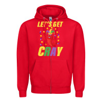 Red Let's Get Cray Zipper Hoodie - Bettercallsaul