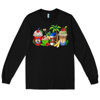 Black dominican republic coffee cups Long Sleeve Tee - AdoDesignShop