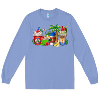 Colony Blue dominican republic coffee cups Long Sleeve Tee - AdoDesignShop