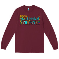Burgundy not perfect just forgıven Long Sleeve Tee - AdoDesignShop