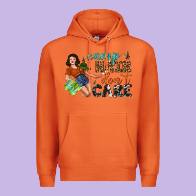 Camp Hair Don't Care Premium Hoodie Designed By Bundleandbundleshop