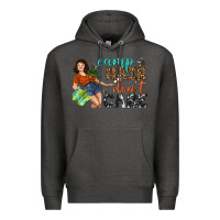 Charcoal Heather Camp Hair Don't Care Premium Hoodie - BundleAndBundleShop