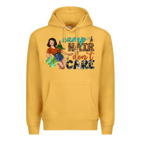 Mustard Camp Hair Don't Care Premium Hoodie - BundleAndBundleShop