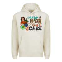 Oatmeal Heather Camp Hair Don't Care Premium Hoodie - BundleAndBundleShop