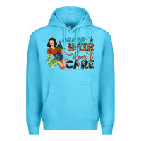 Ocean Blue Camp Hair Don't Care Premium Hoodie - BundleAndBundleShop