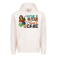 Pale Pink Camp Hair Don't Care Premium Hoodie - BundleAndBundleShop