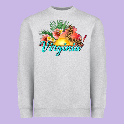 Summer Virginia Heavyweight Sweatshirt Designed By Texasbilliewilder