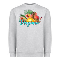 Heather Grey summer virginia Heavyweight Sweatshirt - texasbilliewilder