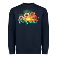 Navy summer virginia Heavyweight Sweatshirt - texasbilliewilder