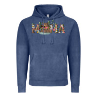 Vintage Denim mama with bear and daisy Vintage Hoodie - RanaPortraitStore