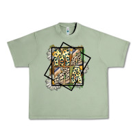 Oil Green mama leopard Urban Heavy Tee - CowhideDigitalArt