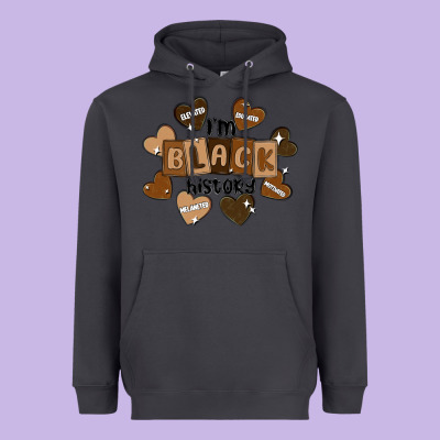 I Am Black History Heavyweight Hoodie Designed By Maliassmallbusiness