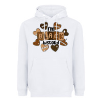 White i am black history Heavyweight Hoodie - MaliasSmallBusiness