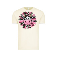 Vintage Arctic pink leopard sunflower cow Vintage Tee - RanaPortraitStore
