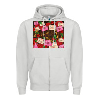 Dove Grey love letters tumbler Zipper Hoodie - AdoDesignShop