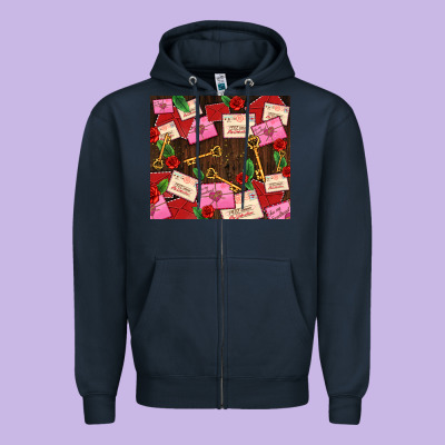 Love Letters Tumbler Zipper Hoodie Designed By Adodesignshop