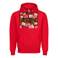 Red love letters tumbler Zipper Hoodie - AdoDesignShop