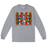 Heather Grey dominican republic brushstrokes Long Sleeve Tee - AdoDesignShop