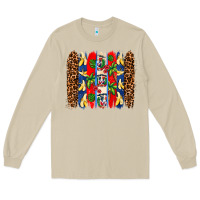 Mushroom dominican republic brushstrokes Long Sleeve Tee - AdoDesignShop