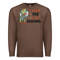 Chestnut i love you u r beautiful frog Premium Sweatshirt - MaliasSmallBusiness