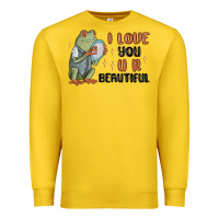 Lemon i love you u r beautiful frog Premium Sweatshirt - MaliasSmallBusiness