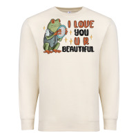 Sandshell i love you u r beautiful frog Premium Sweatshirt - MaliasSmallBusiness