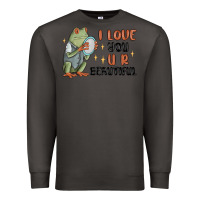 Smoke i love you u r beautiful frog Premium Sweatshirt - MaliasSmallBusiness
