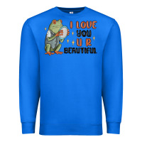 True Royal i love you u r beautiful frog Premium Sweatshirt - MaliasSmallBusiness