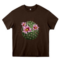 Chocolate Brown arizona fishhook cactus Heavy Core Tee - LillyAllenDesigns