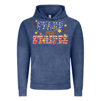 Vintage Denim stars and striper billie wilder Vintage Hoodie - texasbilliewilder