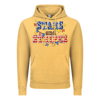 Vintage Mustard stars and striper billie wilder Vintage Hoodie - texasbilliewilder