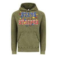 Vintage Olive stars and striper billie wilder Vintage Hoodie - texasbilliewilder
