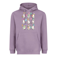 Lavender bunny ghost Heavyweight Hoodie - MaliasSmallBusiness