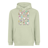 Matcha bunny ghost Heavyweight Hoodie - MaliasSmallBusiness