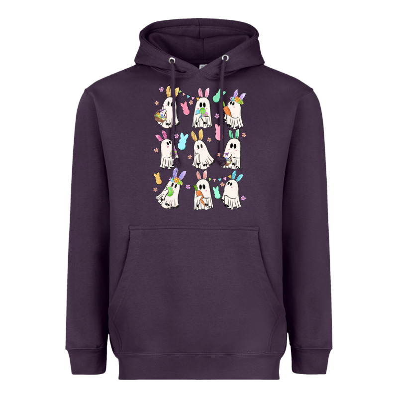 Bunny Ghost Heavyweight Hoodie by MaliasSmallBusiness | Teevron
