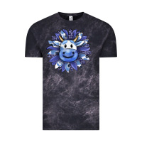 Cloud Black blueberry milkshake cow sunflower Vintage Tee - RanaPortraitStore