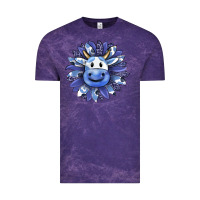 Cloud Purple blueberry milkshake cow sunflower Vintage Tee - RanaPortraitStore
