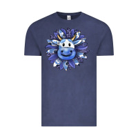 Vintage Denim blueberry milkshake cow sunflower Vintage Tee - RanaPortraitStore