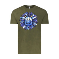 Vintage Olive blueberry milkshake cow sunflower Vintage Tee - RanaPortraitStore