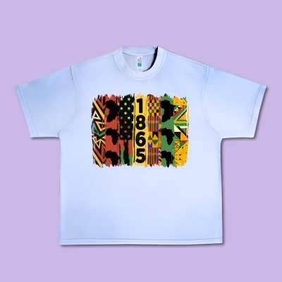 Juneteenth 1865 Brush Stroke Urban Heavy Tee Designed By Hra Design Shop