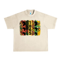 Sandshell juneteenth 1865 brush stroke Urban Heavy Tee - HRA Design Shop