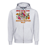 Heather Grey proud of my roots Zipper Hoodie - BundleAndBundleShop