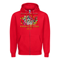 Red proud of my roots Zipper Hoodie - BundleAndBundleShop