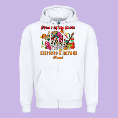 Proud Of My Roots Zipper Hoodie Designed By Bundleandbundleshop